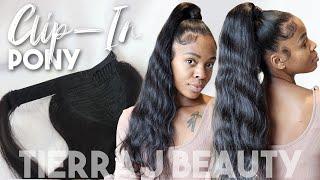 No More EXPENSIVE Salon Ponytails! Get into the CLIP-IN PONY | Tierra J Beauty 