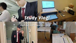 STUDY VLOG  High School day in my life, Chemistry and Econ test prep, Senior Year, Common apps