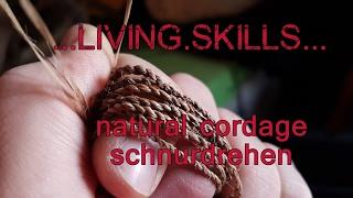 craft - cordage from basswood innerbark or any other natural fiber