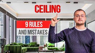 Modern Ceiling Design — 9 RULES AND MISTAKES!