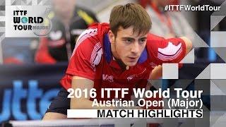 2016 Austrian Open Highlights: Joe Seyfried vs Kwan Man Ho (U21-R32)