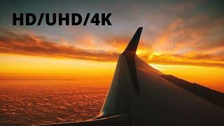 VIEW FROM THE WINDOW SEAT OF AN AIRPLANE ~ 4K/HD/UHD FOOTAGE