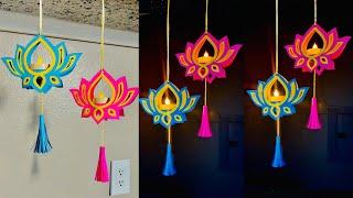 Tealight hanging idea for Diwali | Diwali decoration ideas | Tealight candle decoration