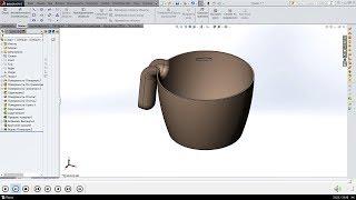 Урок SolidWorks №18. Оболочка vs. Поверхности. Два способа построения одной детали