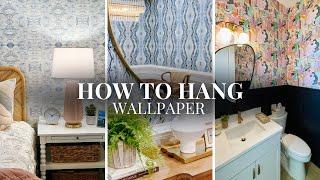 How to Hang Wallpaper over Wallpaper || Home Improvement DIY