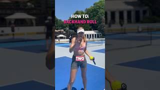 So you want to learn the 2 handed backhand roll? #pickleball #pickleballinstruction #dinking