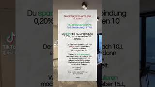 Zinsbindung 15J vs. 10J.  #immobilienfinanzierung #zinsbindung