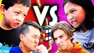 ULTIMATE RUBIK'S CUBE BATTLE ️ Family Wars (500 Cubes!!)