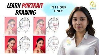 NATA & JEE(B.Arch) Drawing Preparation | Complete Portrait Drawing in 1 hour | NO CLICKBAIT