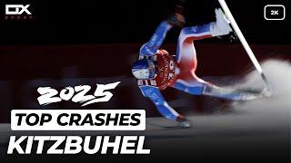 TOP Crashes Kitzbühel | SuperG Men | 2025  