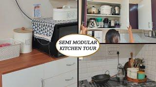 Semi-Modular Kitchen Tour 2023 ||  KITCHEN Tour, Cooking, Cleaning, Organization Ideas ||