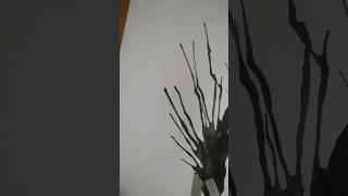 Tree drawing with paint (flowers)  #automobile #lastrider #sushma,s sketch #shorts
