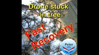 How to recover drone stuck in a tree #Shorts