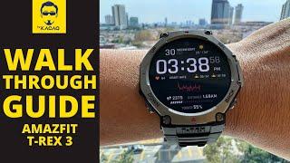 AMAZFIT TREX 3 WALKTHROUGH GUIDE | Rugged Multisport Navigation Offline Map Watch Review Malaysia