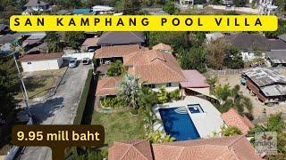 9.95 mill baht. San Kamphaeng Pool Villa, Chiang Mai #realestateinvesting  #chiangmai #poolvilla