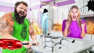 So I Let the World's STRONGEST Man Destroy My House...