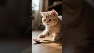 "Who can resist this adorable poke? Heart attack alert!" #shorts  #cat  #munchkin