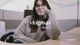 Come to Work with Me and Nike Black Friday Unboxing | vlogmas day 2