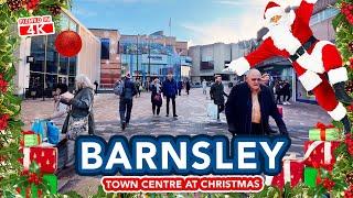 BARNSLEY Town Centre at Christmas