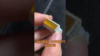 冰黄翡马鞍 #翡翠戒指#缅甸天然翡翠