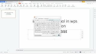 how to insert cent symbol in wps presentation