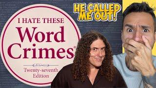 WRITER REACTS TO "Weird Al" Yankovic - Word Crimes  (REACTION) First Time Hearing It