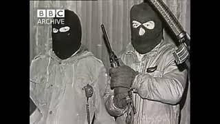 Irish National Liberation Army INLA show of strength for BBC News Report in  Armagh January 1987