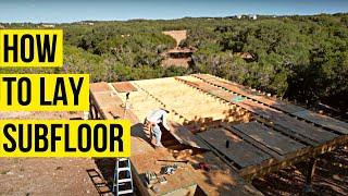 How To Build Subfloor | DIY A-Frame Build | Episode 16