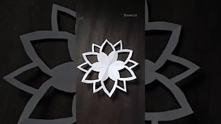 ️How to make a snowflake|| Christmas Ornaments️️ #shorts #viralshorts #youtubeshorts #snowflakes
