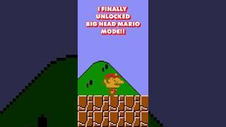 I finally unlocked Big Head Mario Mode!!