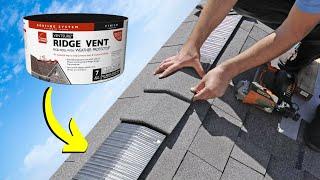 How to Install a Ridge Vent | Shingle Roof Install Guide