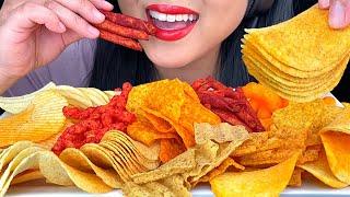 ASMR CHIPS 12 DIFFERENT FLAVORS *EXTREME CRUNCH* No Talking | ASMR Phan