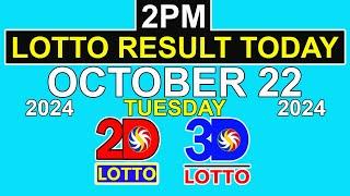 2pm Draw Lotto Result Today October 22 2024 PCSO