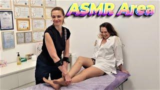 ASMR Massage   Relaxing Leg and  Foot  Massage  Elena Didn't Expect Such an Effect 