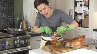 Carving Spatchcocked turkey