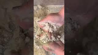 Sparkly gym chalk glitter bomb #shorts #crushingasmr #gymchalkasmr