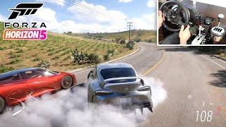 Drifting in Forza Horizon 5 with a Supra!