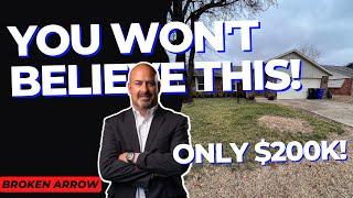 Broken Arrow Home For Sale ONLY $200,000 | Living in Tulsa Oklahoma |  Tulsa Suburb