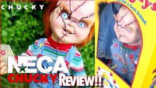 NECA TOYS BRIDE OF CHUCKY LIFE SIZE 1:1 REPLICA CHUCKY DOLL UNBOXING & REVIEW FULL LOOK!!