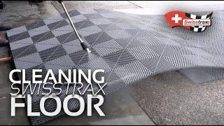 CLEANING MY SWISSTRAX | Satisfying Look at How I Clean My Garage Floor After Some Filthy Detailing