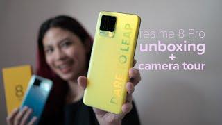 realme 8 Pro Illuminating Yellow unboxing + camera tour