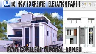 #6 EXCEL DUPLEX, HOW TO CREATE ELEVATION REVIT 2024 2025. #texas #newyork #birmingham #broadway