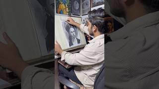 Charcoal Portrait #shorts #art #trending