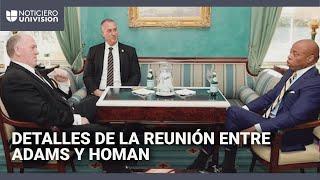 Alcalde de NY se reúne con el 'zar de la frontera' de Trump tras anunciar el cierre de 25 albergues
