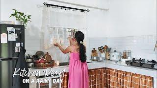 I made few changes in my Kitchen | Calming Re-organization and Cleaning on a rainy day