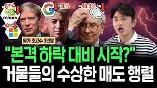 월가 초고수 3인방의 빅테크 대량 매도, 충격 대비 신호일까