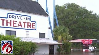 Marion County flooding shuts down one of Florida's last drive-in movie theaters