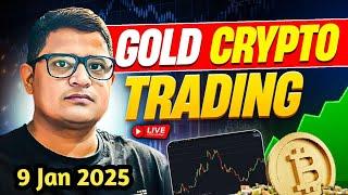 forex trading live stream | bitcoin live trading | @traderedge_official 9 JAN 2025