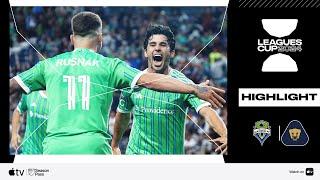 Seattle Sounders FC vs. Pumas UNAM | Leagues Cup | Match Highlights | August 12, 2024