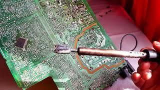 Опять Philips 21PT1546/58. Долгожитель. Не хочет уже жить, а я заставлю. Курсы телемастеров.